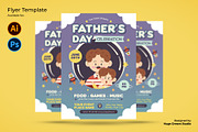 Father's Day Celebration Flyer, a Flyer Template by Huge Dream Studio (Thumbnail 1 of 5)