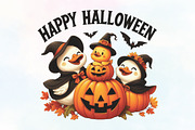 Happy Halloween Boo Spooky Goose PNG, an Illustration by CraftArtStudio (Thumbnail 1 of 4)