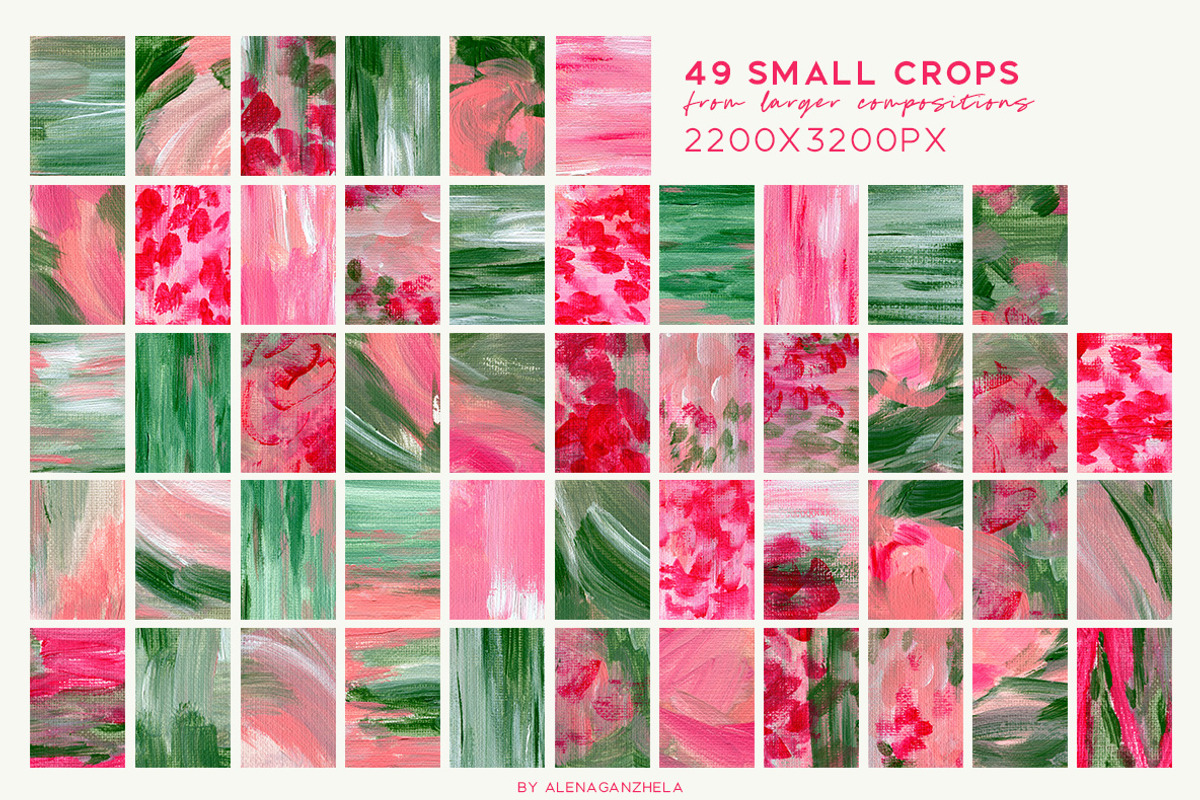 GARDEN in BLOOM abstract backgrounds, a Background Graphic by alenaganzhela (Photo 11 of 11)