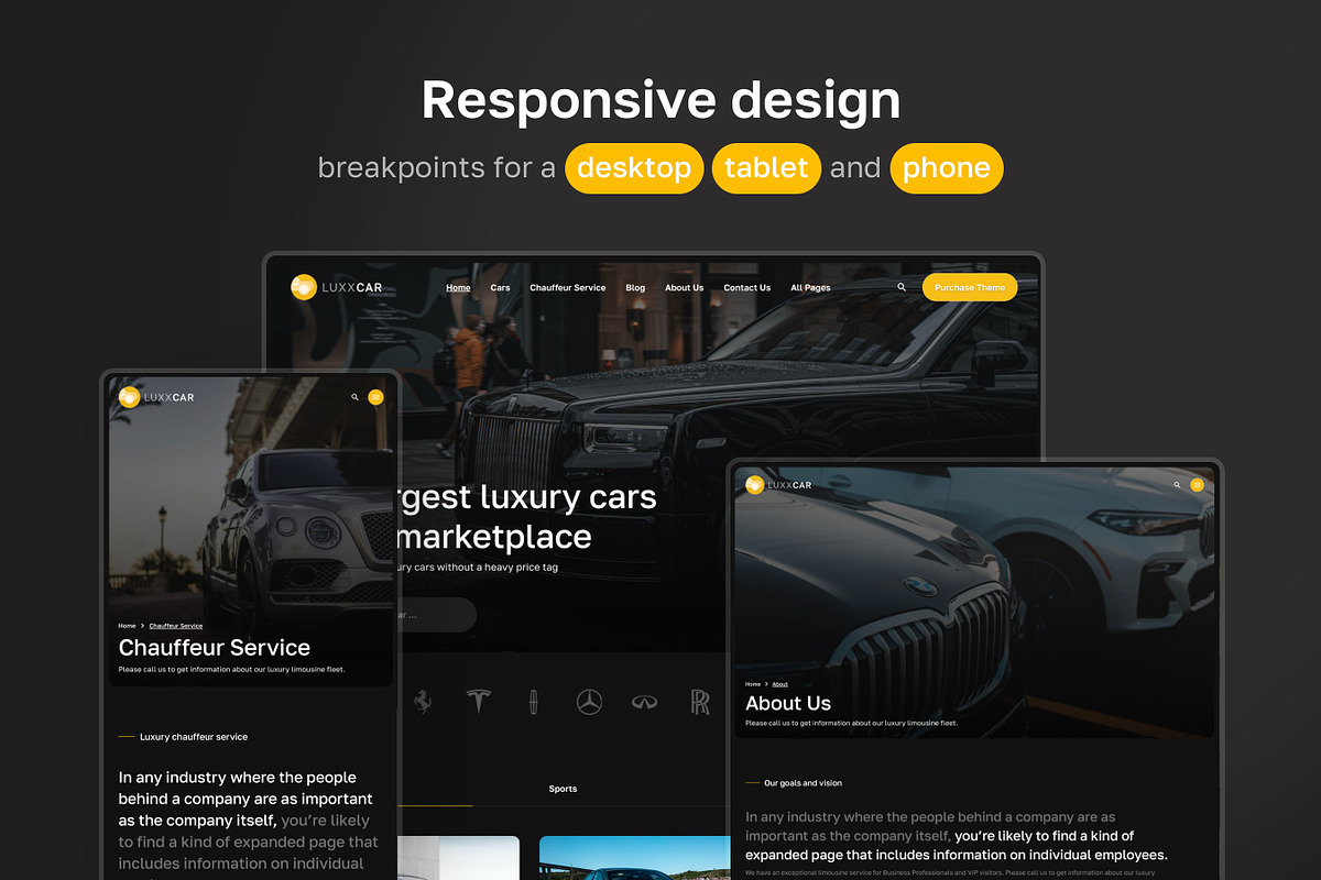 LuxxCar - Framer car rental template, a Landing Page Template by WhiteUI.Store (Photo 2 of 7)