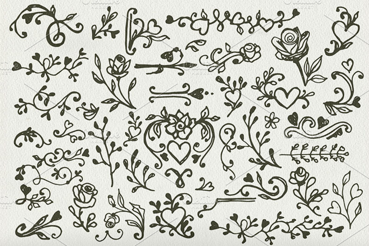 *200* Valentine's day elements, a Decorative Illustration by ARSCOR (Photo 5 of 7)