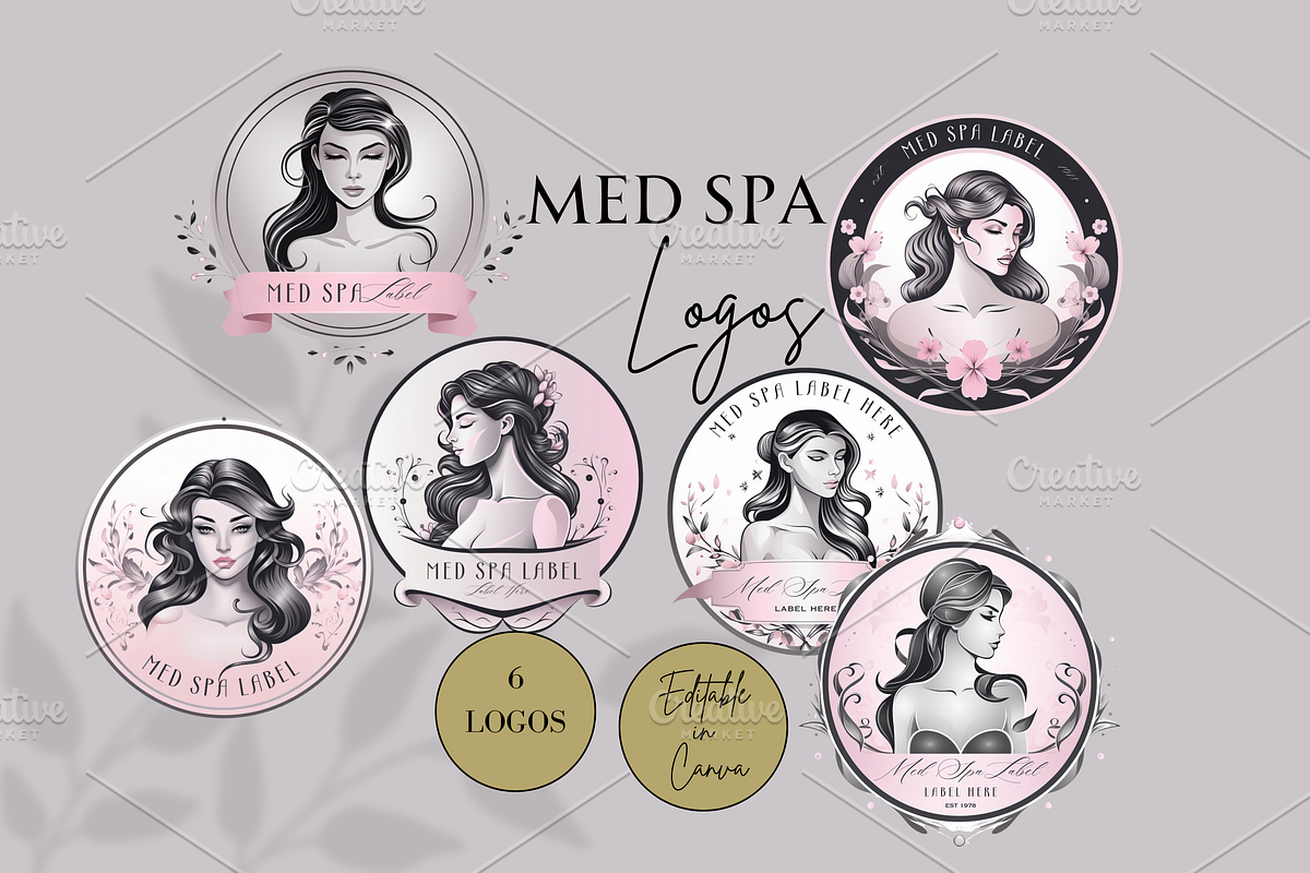 LOGOS FOR MED SPA, a Branding & Logo Template by Daring Digies (Photo 1 of 5)