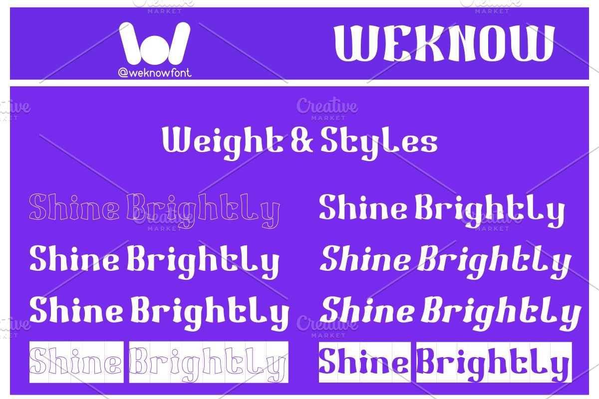 Shine Brightly font, a Font by weknow (Photo 7 of 8)