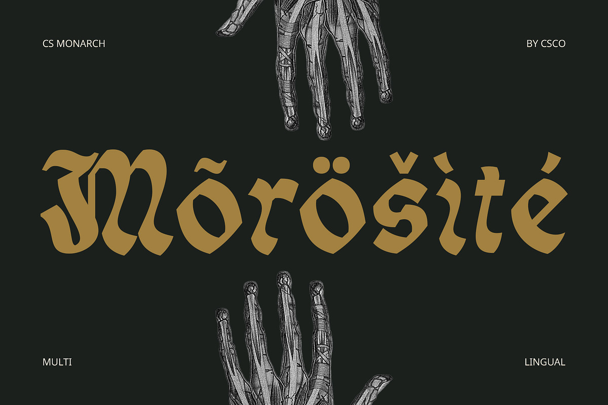 CS Monarch – Blackletter Font, a Sans Serif Font by Craft Supply Co. (Photo 5 of 8)