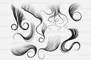 Procreate Hair Edges Brushes