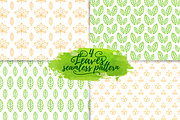 Leaves Seamless Patterns Set, a Pattern Graphic by Uniyok (Thumbnail 1 of 2)
