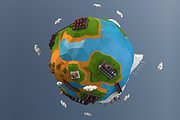 Low Poly Earth, an Environmental 3D Model by CreativeeArt (Thumbnail 7 of 14)