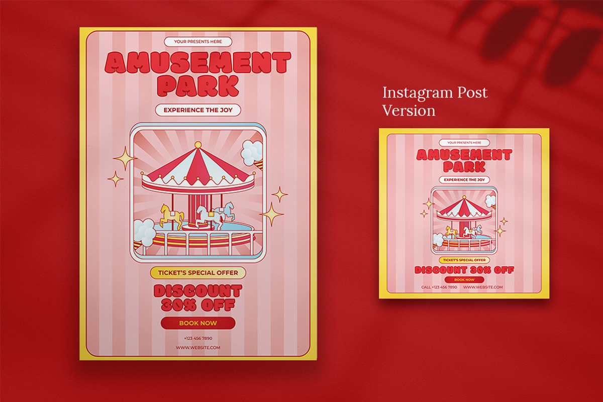 Merudo - Amusement Park Flyer Set, a Flyer Template by Attype (Photo 3 of 5)