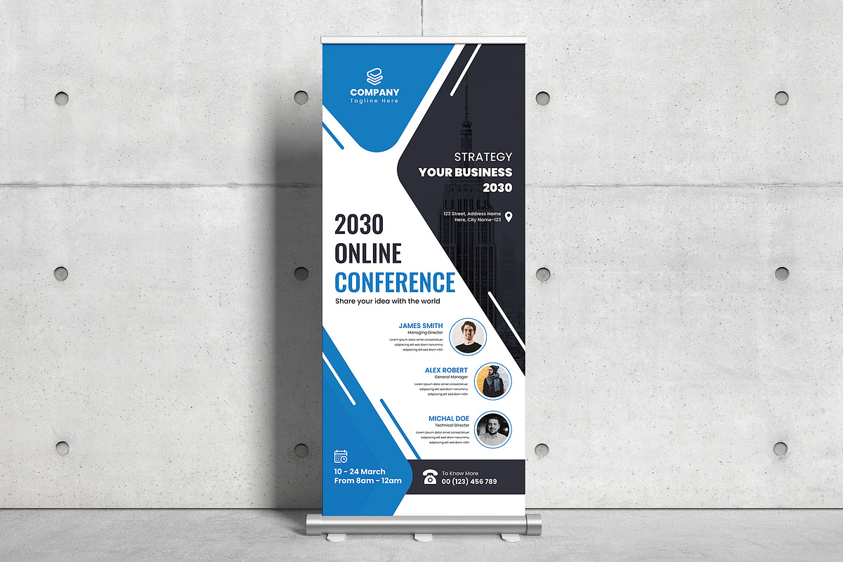 Conference Roll-up Banner