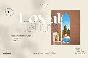 Lugon Classic Modern Typeface