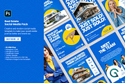 Real Estate Social Media Pack Templa, a Social Media Template by Geelator Studio (Thumbnail 1 of 5)