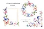Watercolor Butterfly Collection, a Decorative Illustration by MayaNavits (Thumbnail 7 of 15)