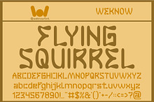 Flying Squirrel font