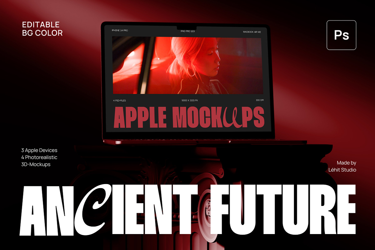 Ancient Future | Apple Device Mockup, a Device Mockup by lehit.studio (Photo 1 of 9)
