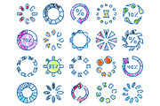 Doodle loading indicator set, an Object Graphic by pikepicture (Thumbnail 2 of 3)