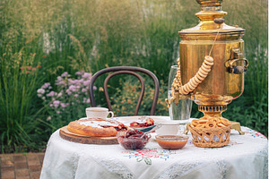 Traditional Tea with Samovar and