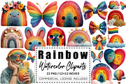 Cute Smiling Rainbow Watercolor, a Graphic by CitraGraphics (Thumbnail 1 of 4)
