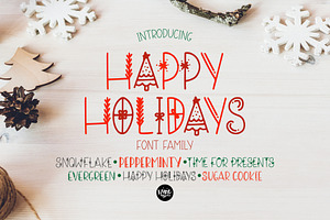 HAPPY HOLIDAYS Font Family