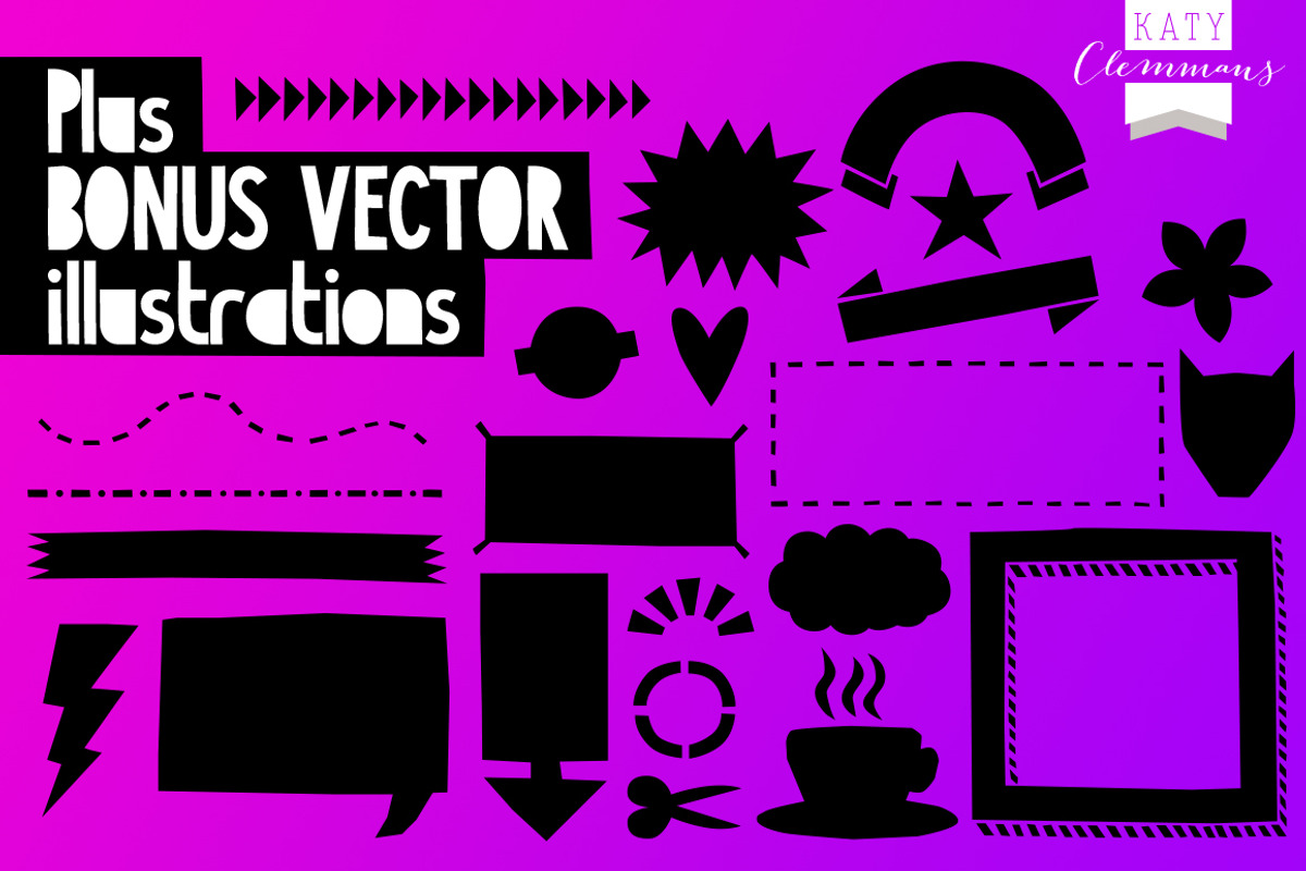 CUT AND RUN font preview 5