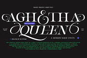 Aghetha Queen, a Serif Font by IM Studio (Thumbnail 1 of 9)