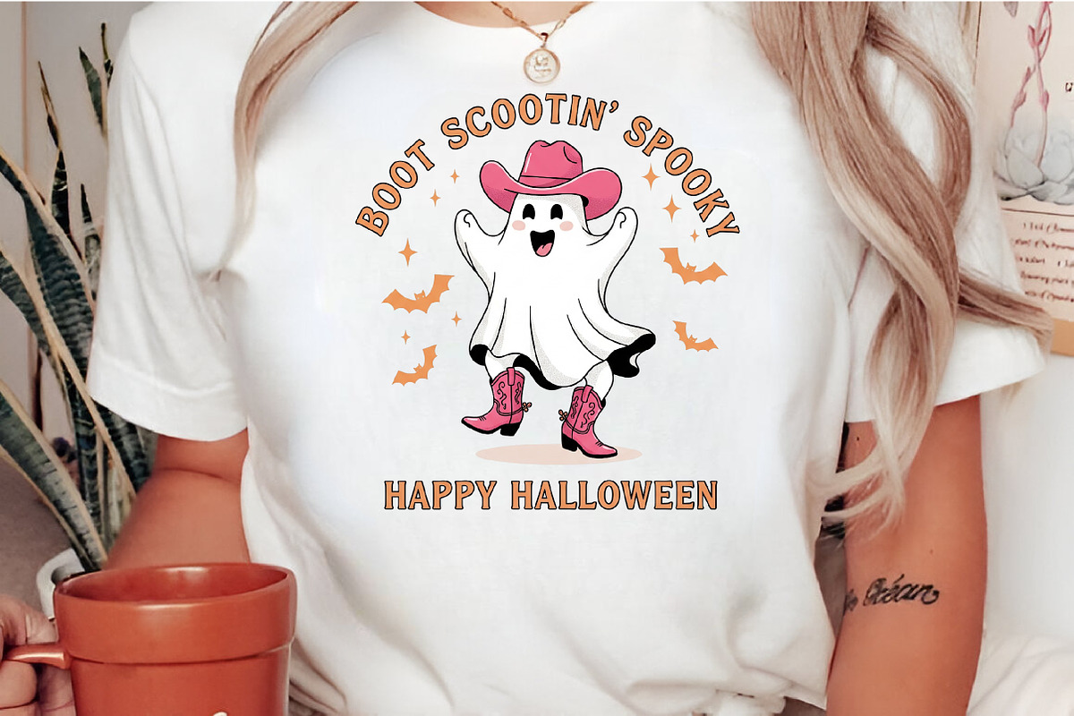 Cute Cowboy Ghost Png, an Illustration by Craft Nest (Photo 2 of 6)