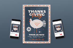 Modern Thanksgiving Day Flyer