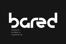 Bared - Simple Modern Typeface