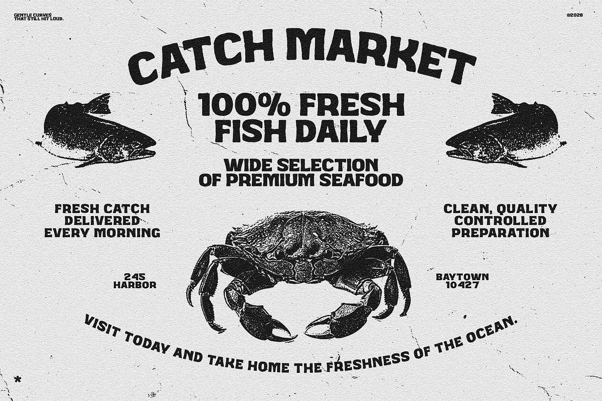 BaseHead – Bold Retro Display font, a Serif Font by Typeparties (Photo 3 of 10)