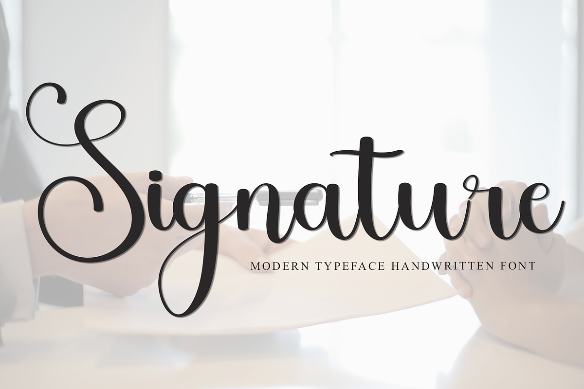 Signature, a Handwritten Font by FreshTypeINK (Photo 1 of 8)