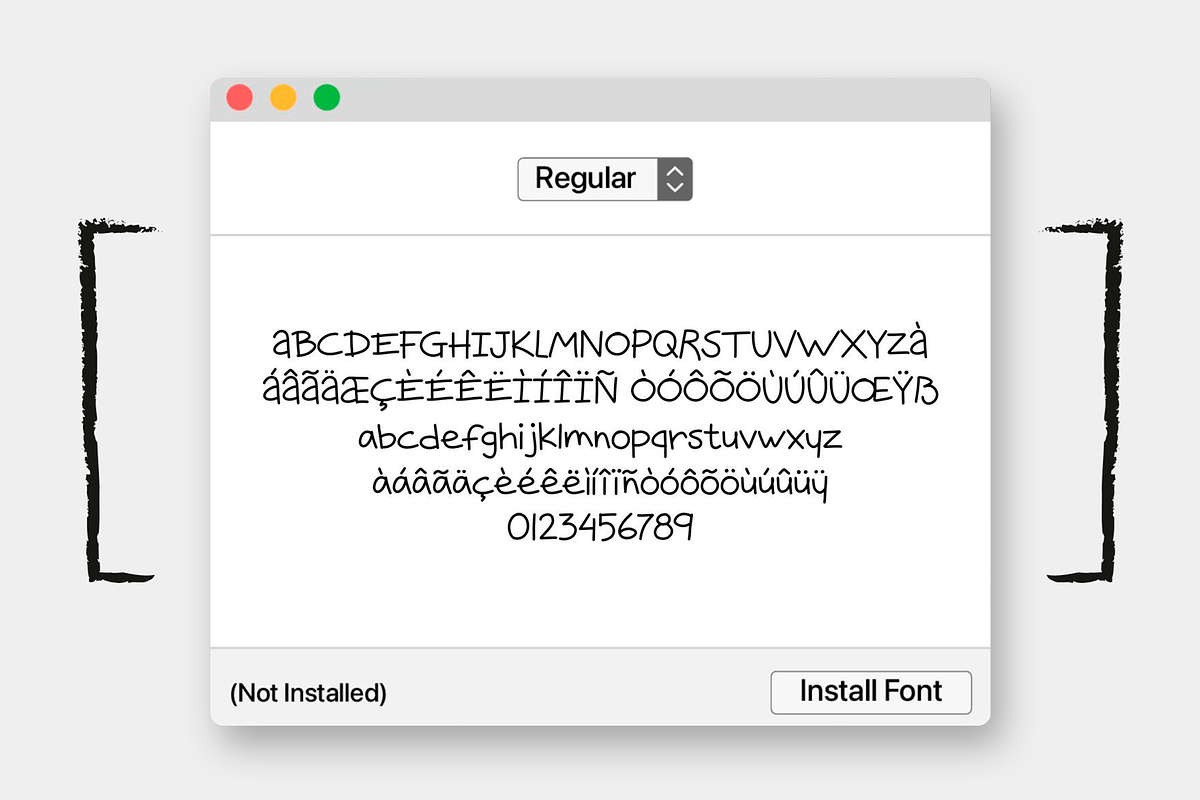 Simple Notes Handwritting Font, a Handwritten Font by Nonceni (Photo 8 of 9)