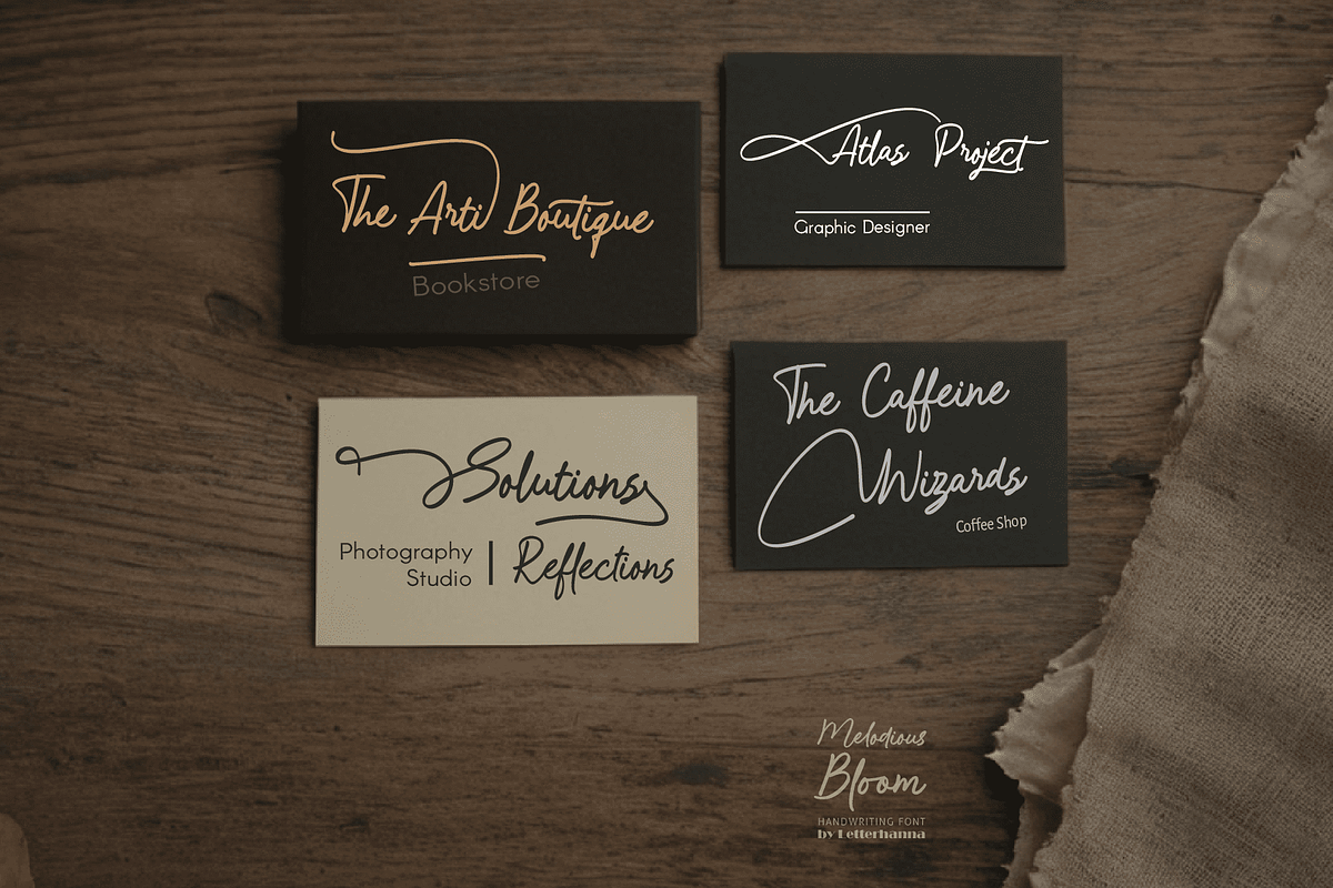 Melodious Bloom Font, a Handwritten Font by Letterhanna Studio (Photo 2 of 16)