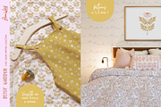 Retro floral patterns & wall art, a Pattern Graphic by Flora Wild Designs (Thumbnail 3 of 5)