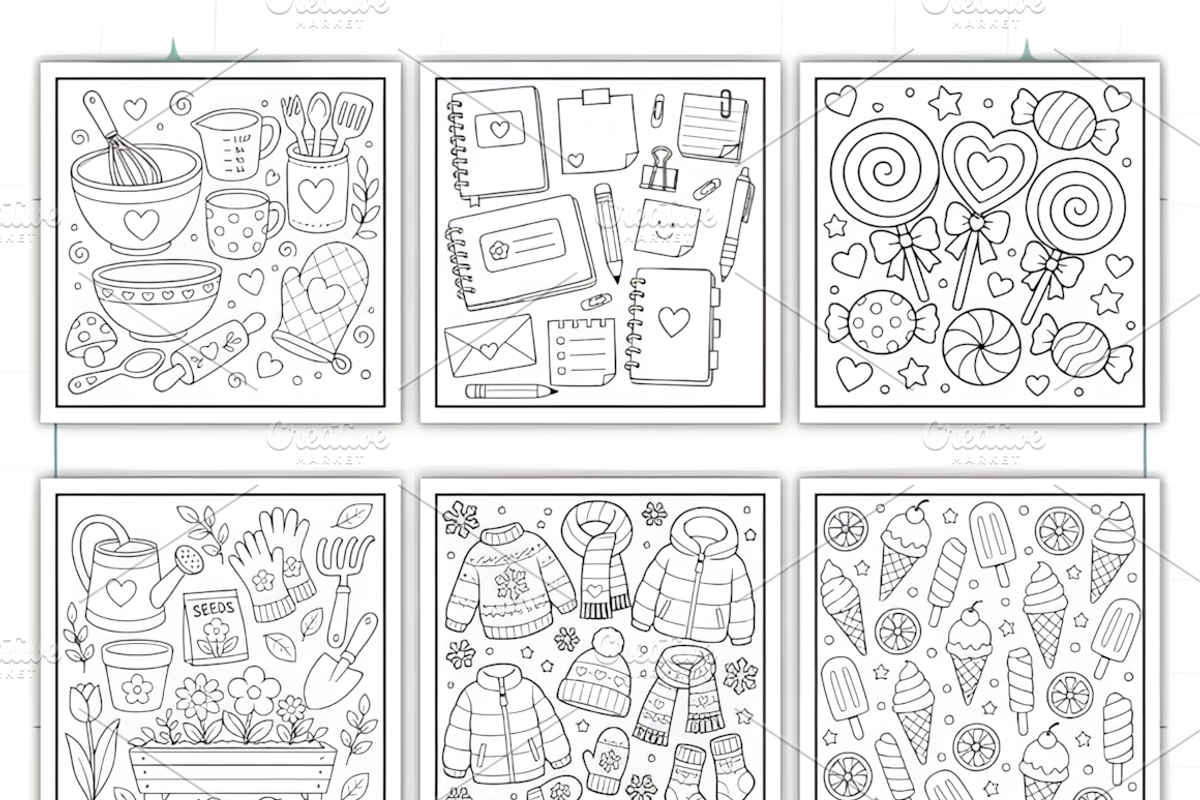 Bold Easy Pattern Coloring Book, a Pattern Graphic by Ink Gallery (Photo 3 of 3)