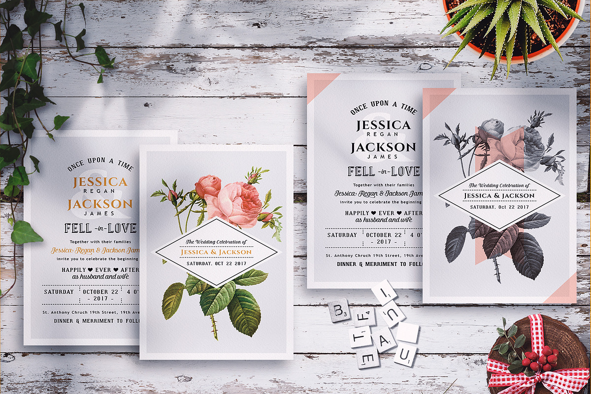 FLOWER WEDDING INVITATION, an Invitation Template by Totem Invitation House (Photo 4 of 4)