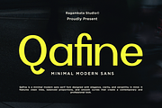 Qafine – Minimal Modern Sans, a Sans Serif Font by RagamKata (Thumbnail 1 of 10)