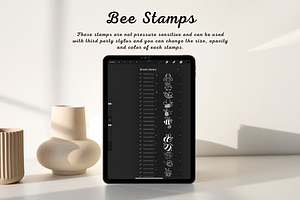 100 Bee Procreate Stamps