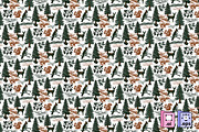 Woodland Mountain Wildlife Pattern, a Pattern Graphic by MISS CHATZ (Thumbnail 1 of 3)