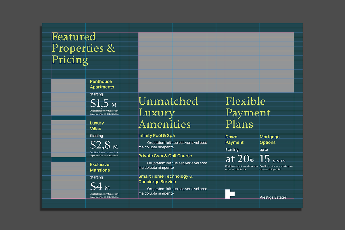 Real Estate Trifold Brochure v2, a Brochure Template by Akreatipe (Photo 4 of 4)