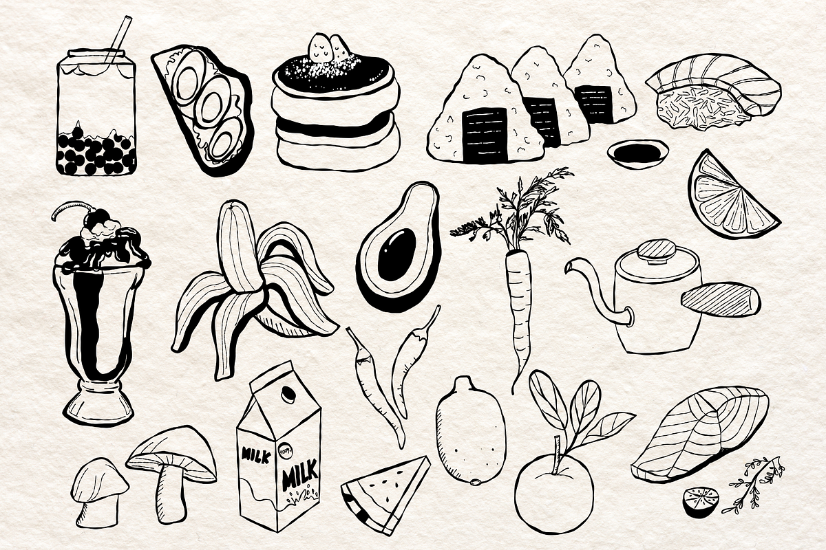 Minimal Food Doodle, a Food Illustration by AMMi (Photo 3 of 3)