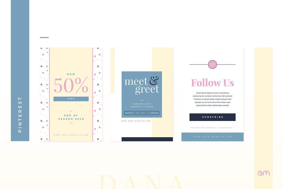 Dana Social Media Pack, a Social Media Template by AM Studio (Photo 11 of 14)
