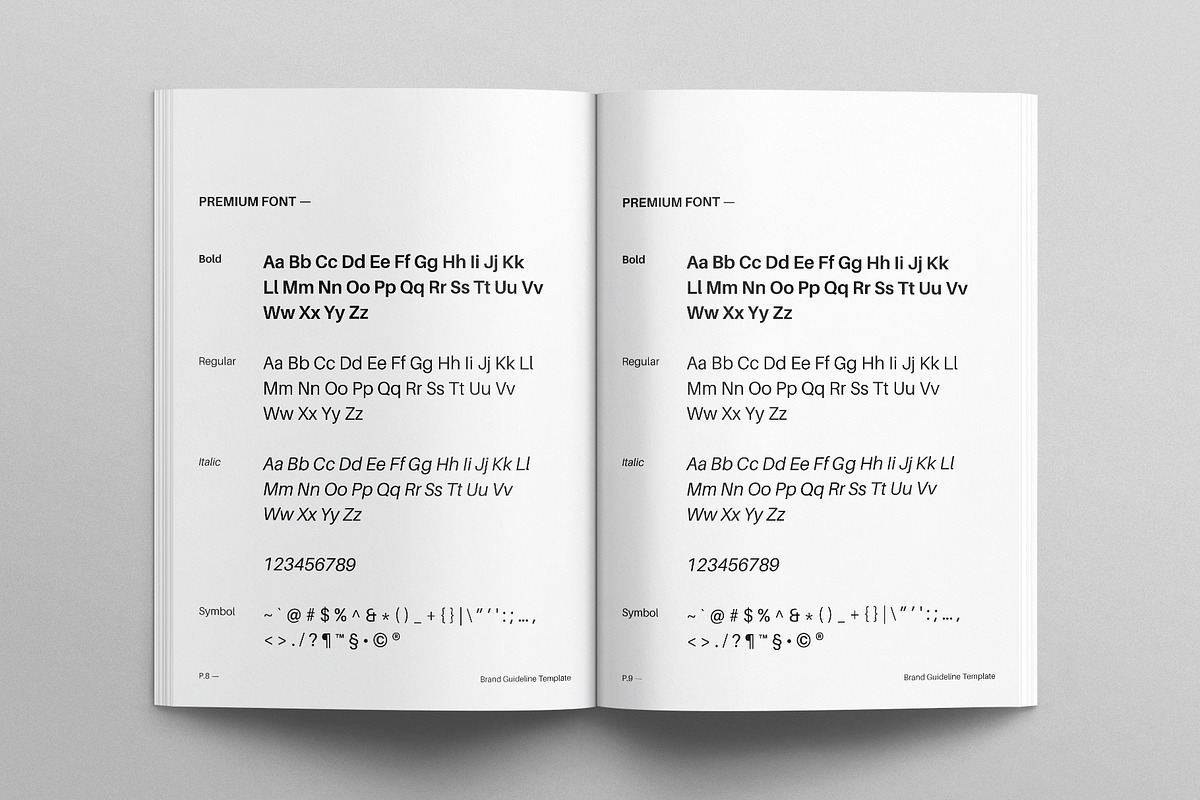 Brand Guidelines Template, a Brochure Template by E-Type (Photo 4 of 8)