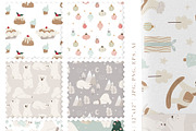 Merry Christmas Clipart Vector Set, an Animal Illustration by Pati Paints (Thumbnail 8 of 17)