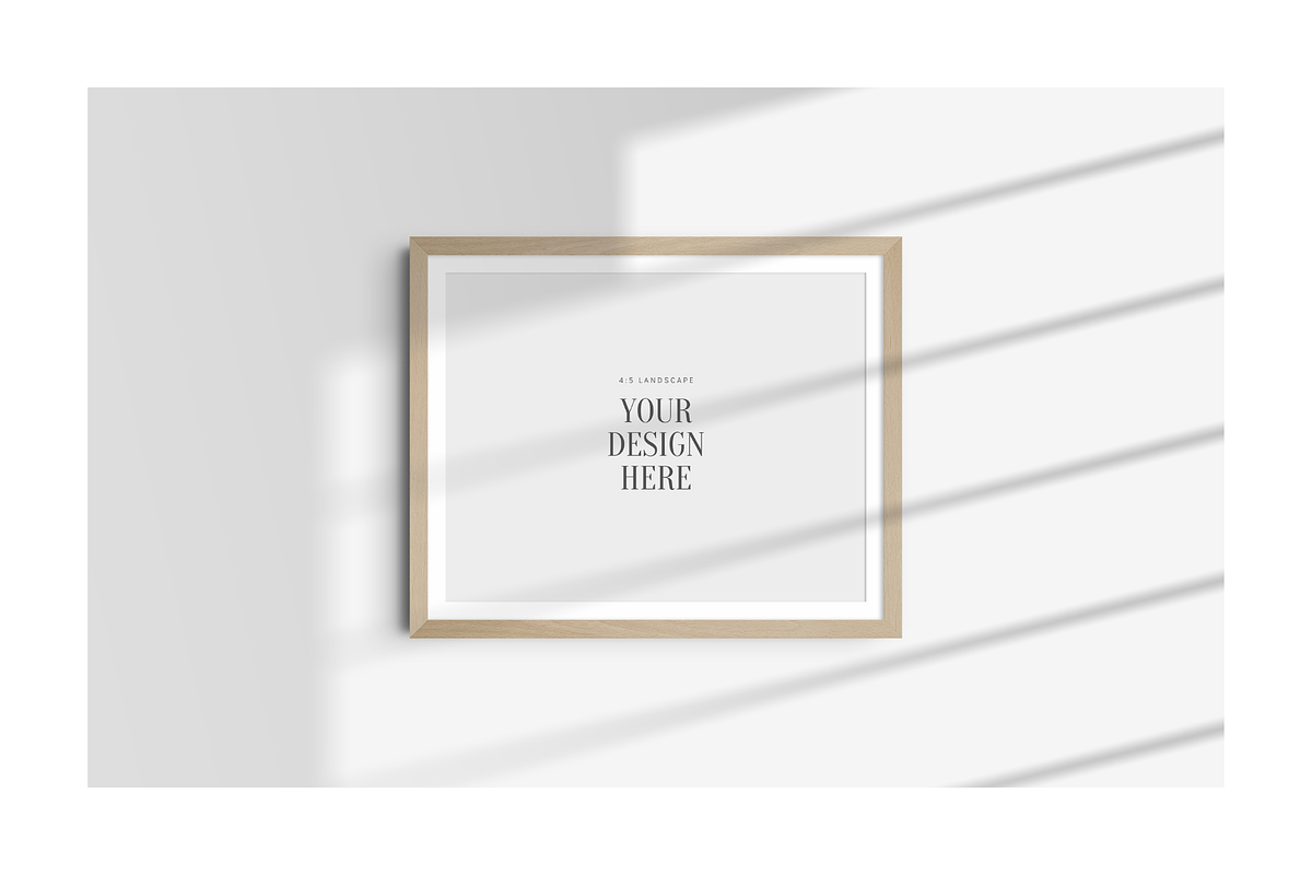 Frame Mockup 4:5 Landscape, a Mockup by DESIGN BY nube (Photo 9 of 15)