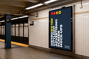 New York Metro Ad Screen Mock-Up 3, an Advertising Mockup by Graphic Shelter (Thumbnail 2 of 8)