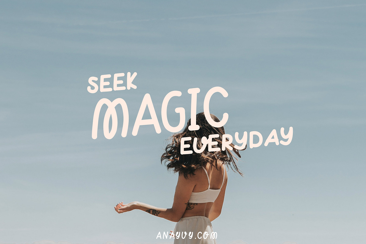 Taste of Sweet | handwritten font preview 2