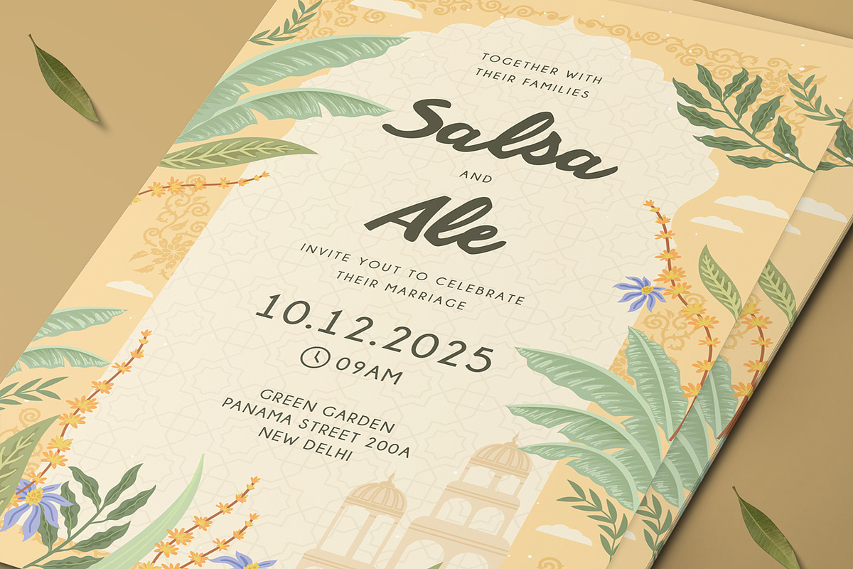 Indian Wedding Invitation, an Invitation Template by Aarley Kaiven (Photo 2 of 2)