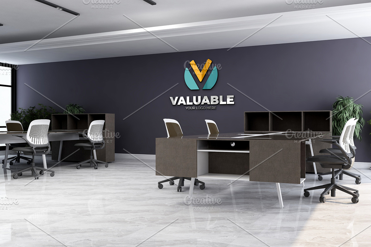 PSD Office Room Company Logo Mockup, a Product Mockup by Ayy (Photo 21 of 23)