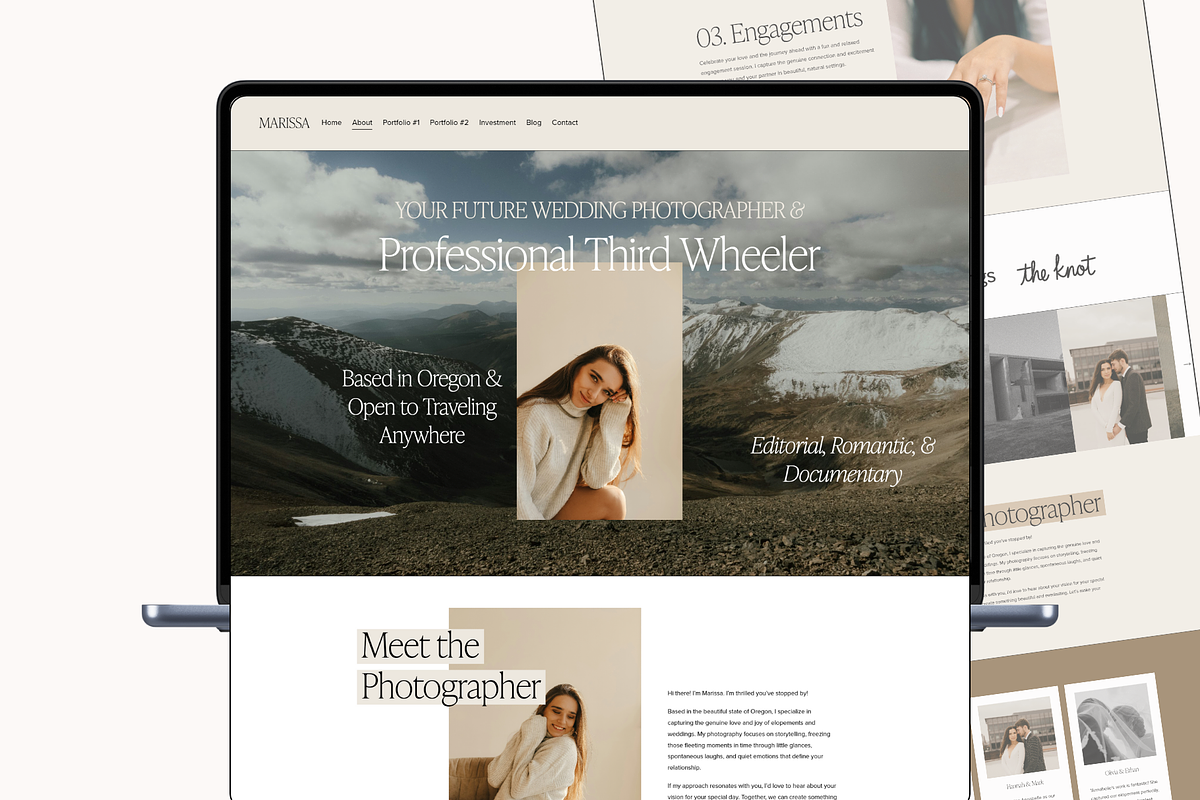 Photography Website Template, a Squarespace Template by molly ho studio (Photo 6 of 9)