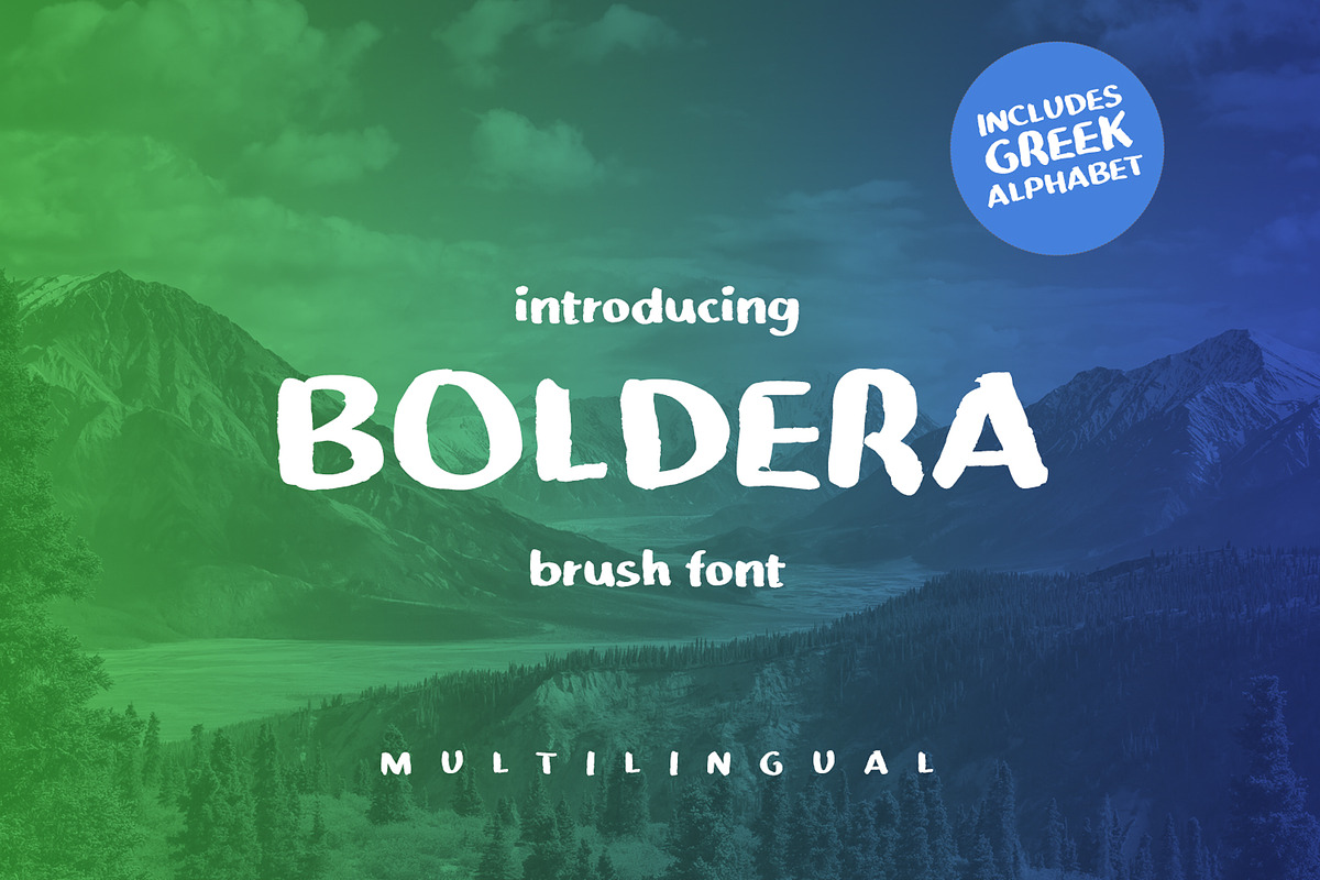 Boldera brush font