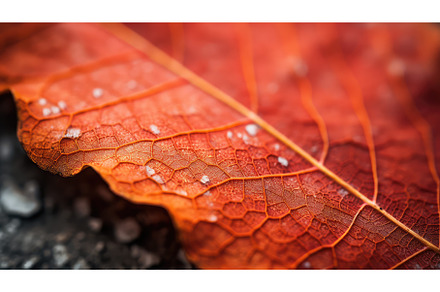 leaf nature border september macro, a Nature Photo by pikepicture